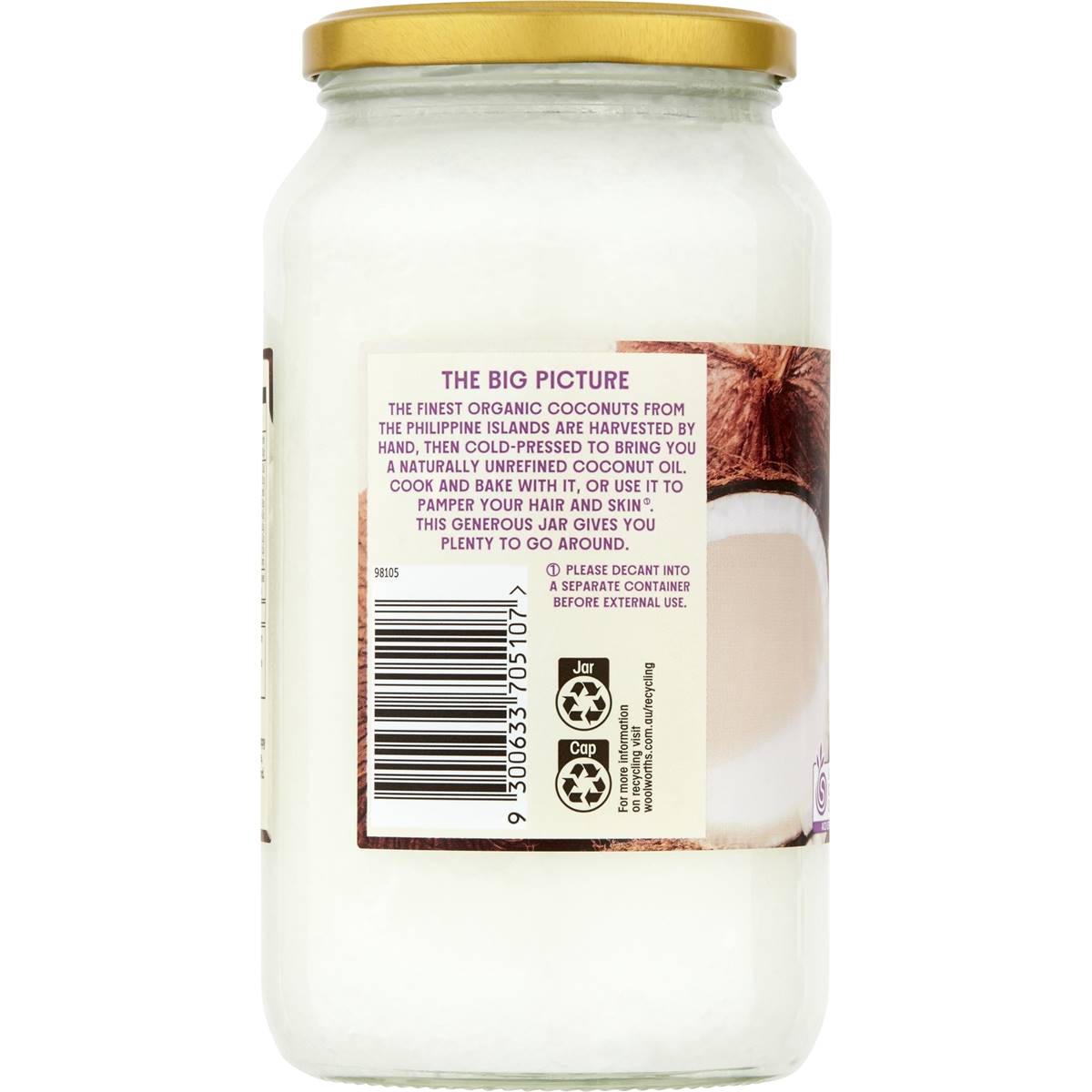 Macro Organic Coconut Oil 900g