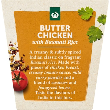 Woolworths Butter Chicken With Basmati Rice 350g