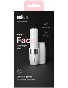 Mini Electric Facial Hair Remover in White FS1000
