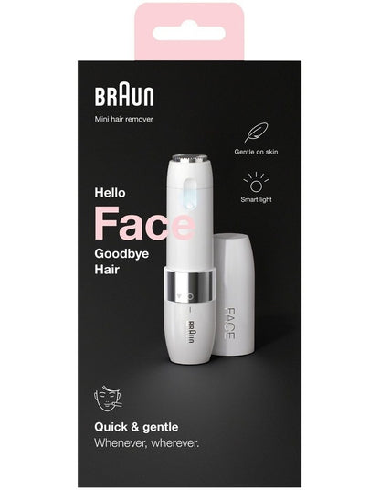 Mini Electric Facial Hair Remover in White FS1000