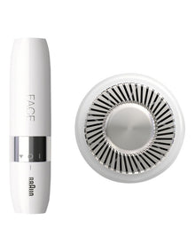 Mini Electric Facial Hair Remover in White FS1000