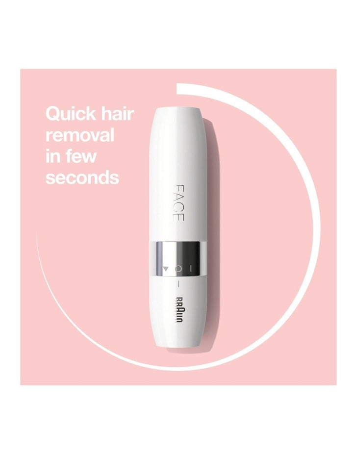 Mini Electric Facial Hair Remover in White FS1000