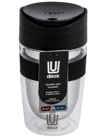 Double Wall Travel Cup 370ml in Tritan/Stainless Steel