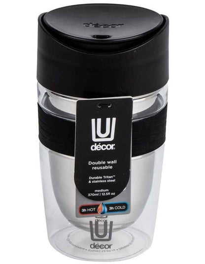 Double Wall Travel Cup 370ml in Tritan/Stainless Steel