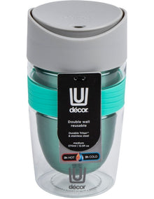 Double Wall Travel Cup 370ml in Tritan/Stainless Steel