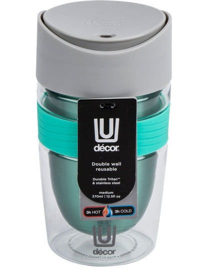 Double Wall Travel Cup 370ml in Tritan/Stainless Steel