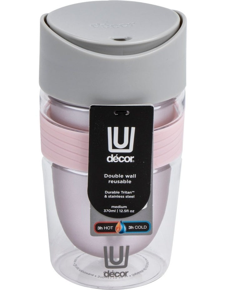 Double Wall Travel Cup 370ml in Tritan/Stainless Steel