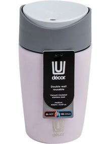 Insulated Double Wall Travel Cup 400ml in Stainless Steel