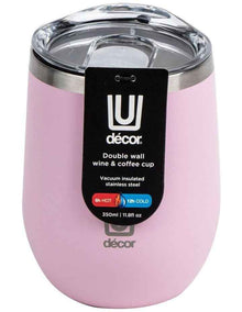 Insulated Wine and Coffee Cup 350ml in Stainless Steel