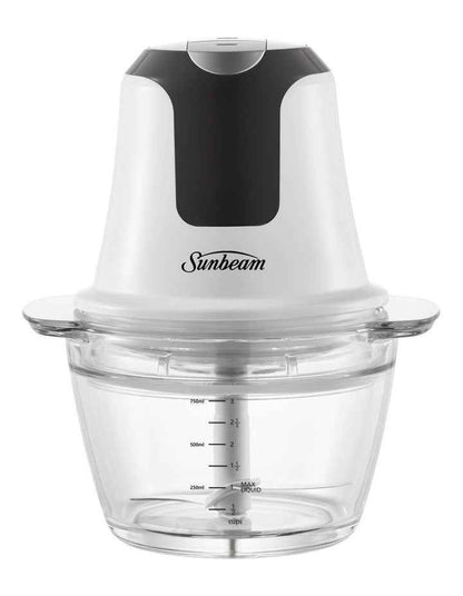 White Mini Glass Multi Chopper FCP1000WH