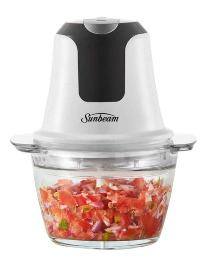 White Mini Glass Multi Chopper FCP1000WH