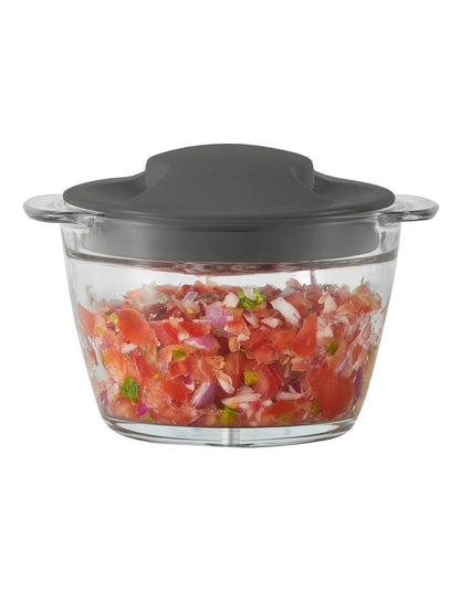 White Mini Glass Multi Chopper FCP1000WH