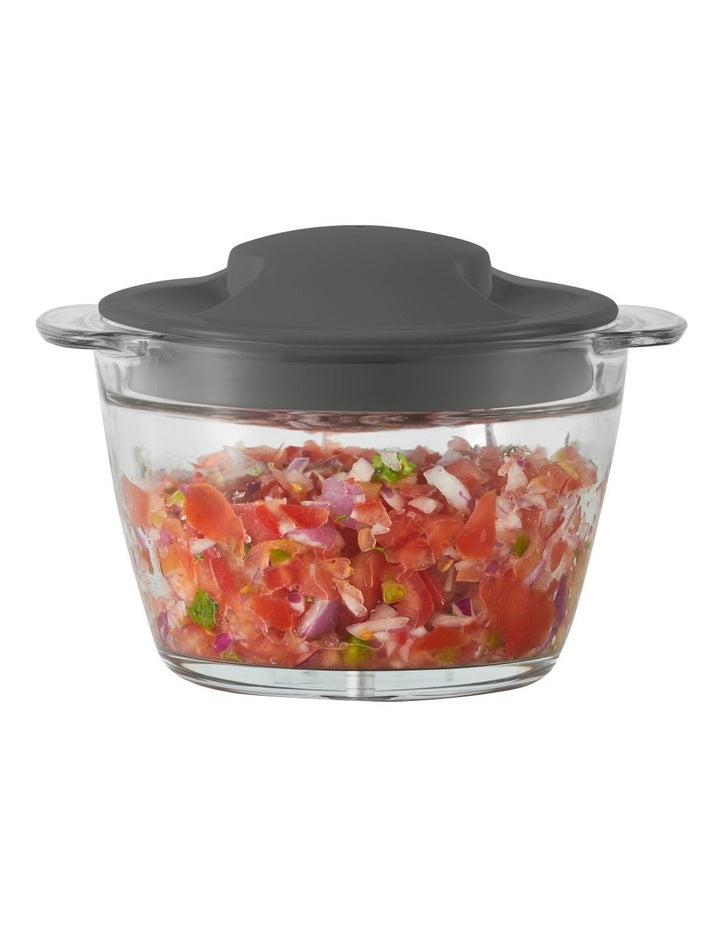 White Mini Glass Multi Chopper FCP1000WH