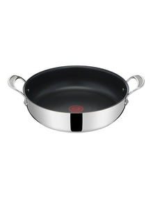 Cooks Classic Non-Stick Induction Stainless Steel Shallowpan + lid 30cm in Silver