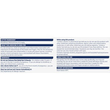 Voltaren Pain Relief Gel 12 Hourly 100g