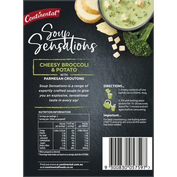 Continental Soup Sensations Cheesy Broccoli & Potato Serves 2 56g