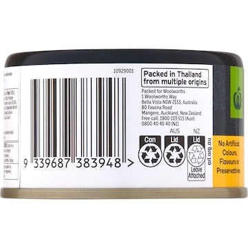 Woolworths Lemon And Pepper Tuna 95g