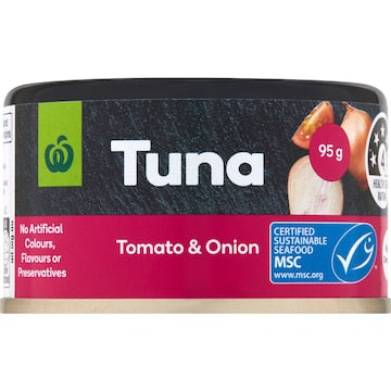 Woolworths Tuna Tomato & Onion 95g