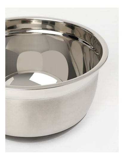 Non Slip Steel Mixing Bowl 26 cm in Silver
