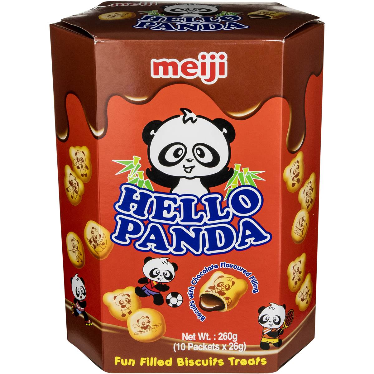 Meiji Hellopanda Large Biscuits Chocolate 260g