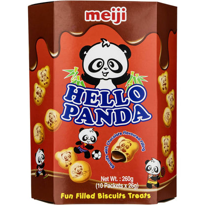 Meiji Hellopanda Large Biscuits Chocolate 260g
