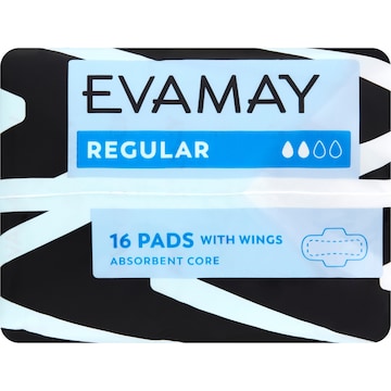 Evamay Pads With Wings Regular 16 pack