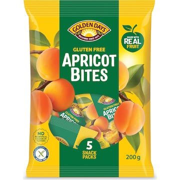 Golden Days Fruit Snacks Bites Apricot 40g x 5 pack