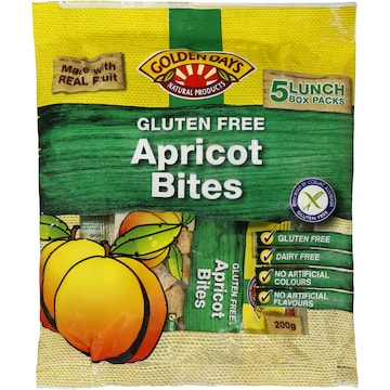 Golden Days Fruit Snacks Bites Apricot 40g x 5 pack