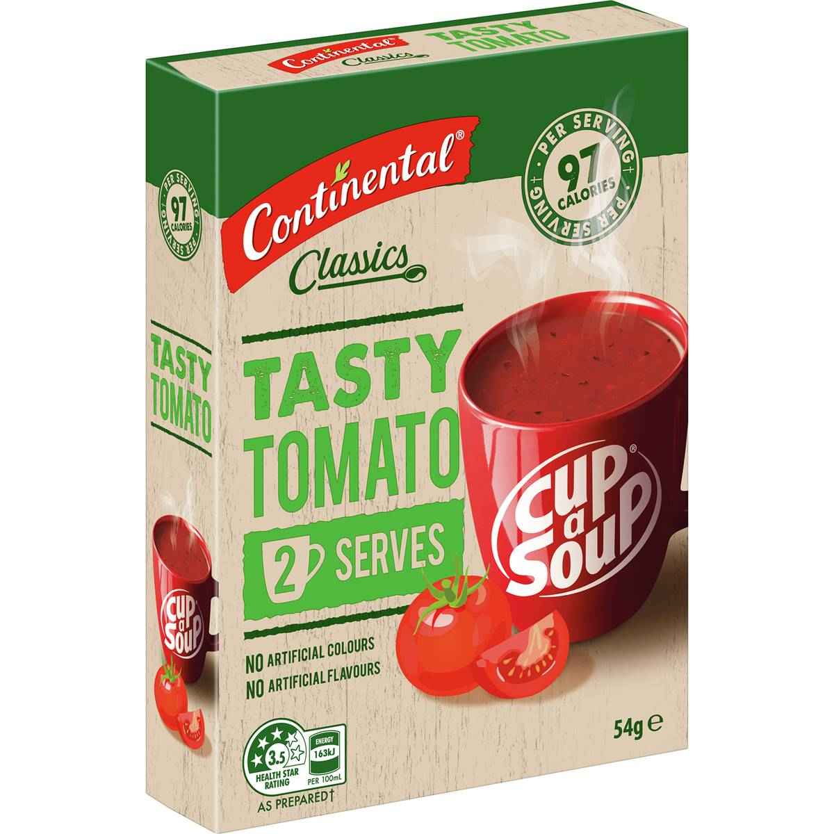 Continental Cup A Soup Tasty Tomato 2 Pack 54g