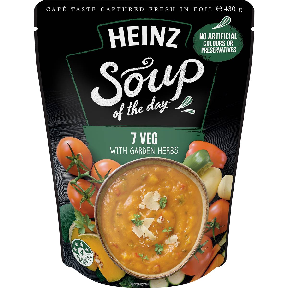 Heinz Soup Of The Day 7 Veg With Garden Herbs Soup Pouch 430g