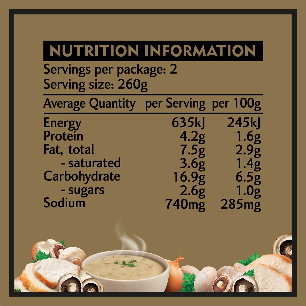 Heinz Classic Creamy Chicken & Mushroom Soup Ready Meals 520g