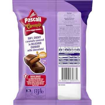 Cadbury Pascall Chocolate Caramels Lollies Snack & Share Bag 160g