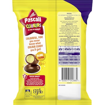 Cadbury Pascall Clinker Milk Chocolate Lollies Snack & Share Bag 160g