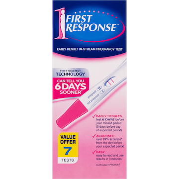 First Response Pregnancy Test Instream 7 pack