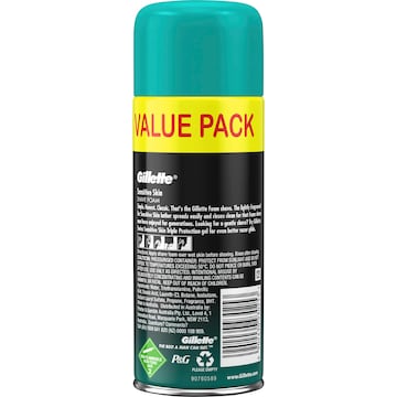 Gillette Shaving Foam Sensitive Skin Value Pack 333g