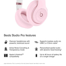 Beats Studio Pro ANC Over-Ear Wireless Headphones (Soft Pink)