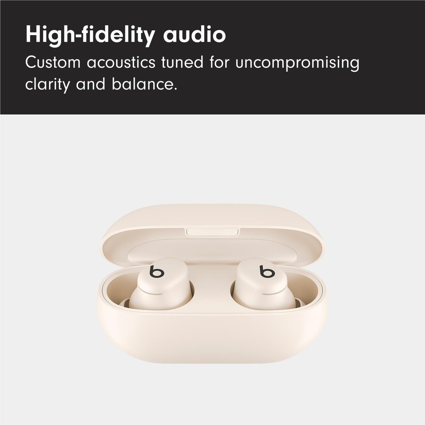 Beats Solo Buds True Wireless Earbuds (Matte Ivory)