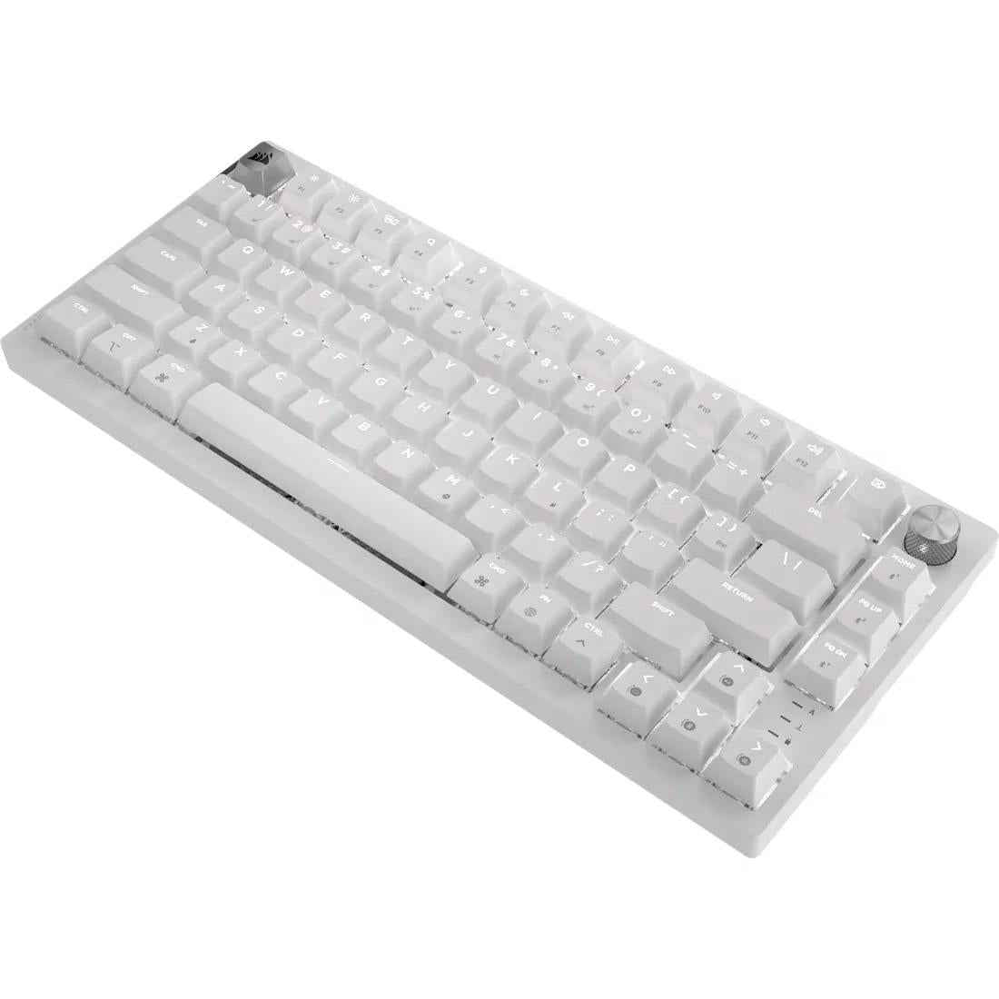 Corsair K65 PLUS WIRELESS 75% RGB Mechanical Gaming Keyboard (Frost White)
