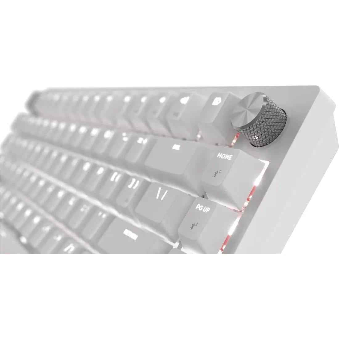 Corsair K65 PLUS WIRELESS 75% RGB Mechanical Gaming Keyboard (Frost White)