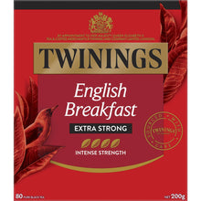 Twinings English Breakfast Extra Strong Tea Bags 80 Pack