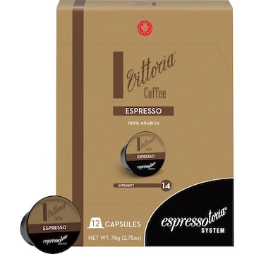 Vittoria Espressotoria Espresso Coffee Capsules 12 pack