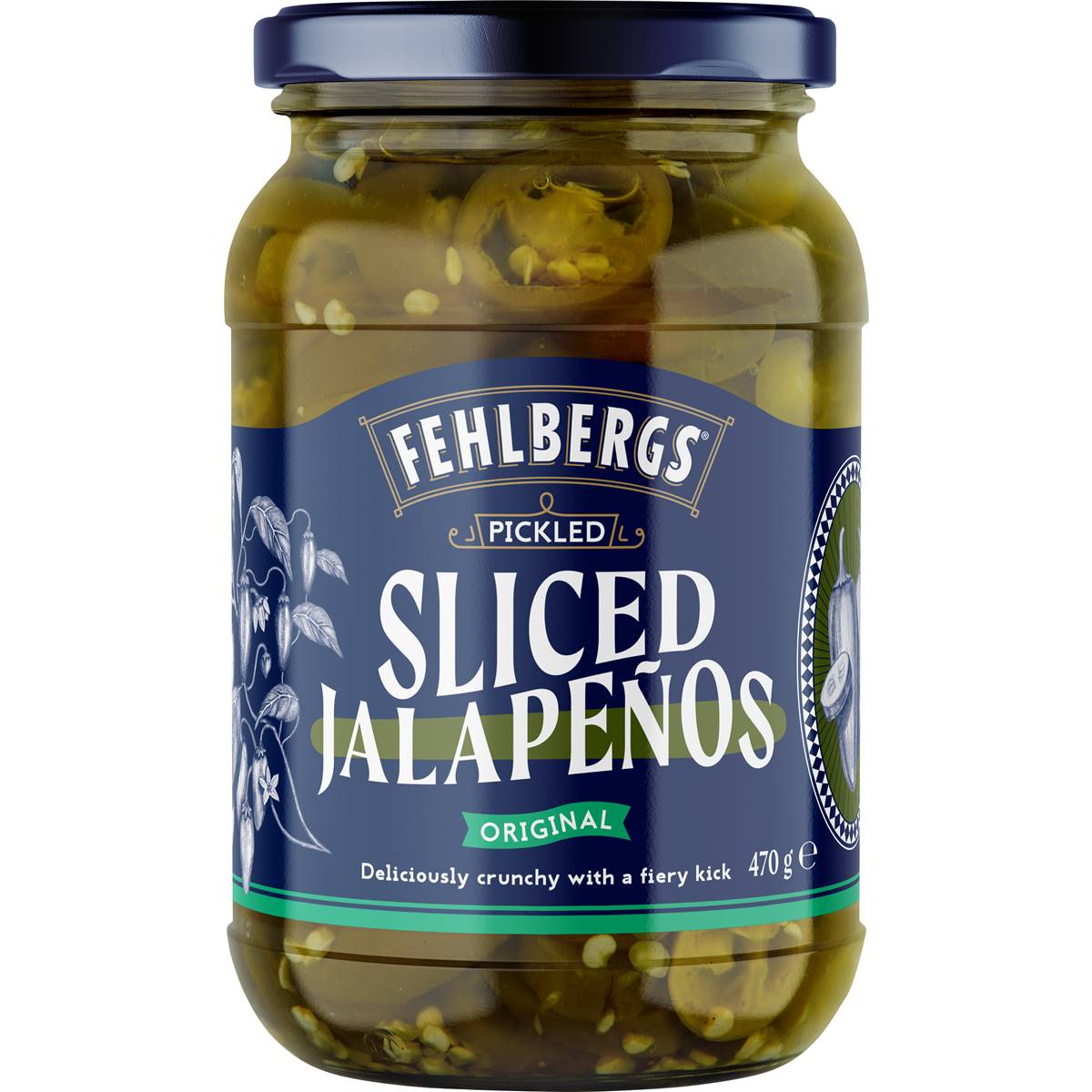 Fehlbergs Jalapenos Pickled 470g