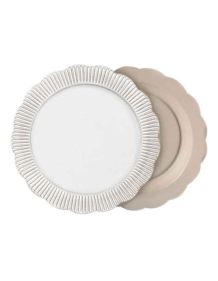 Dessert Story Side Plate 2 Pack in White Opaque