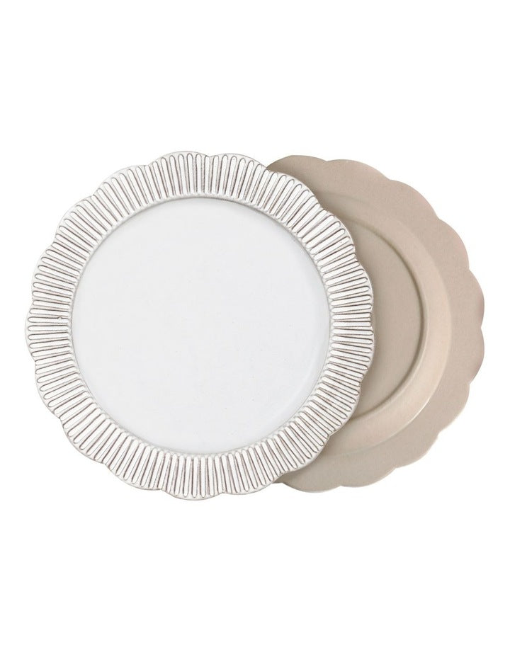Dessert Story Side Plate 2 Pack in White Opaque