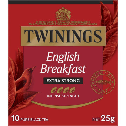 Twinings English Breakfast Extra Strong Tea Bags 10 Pack