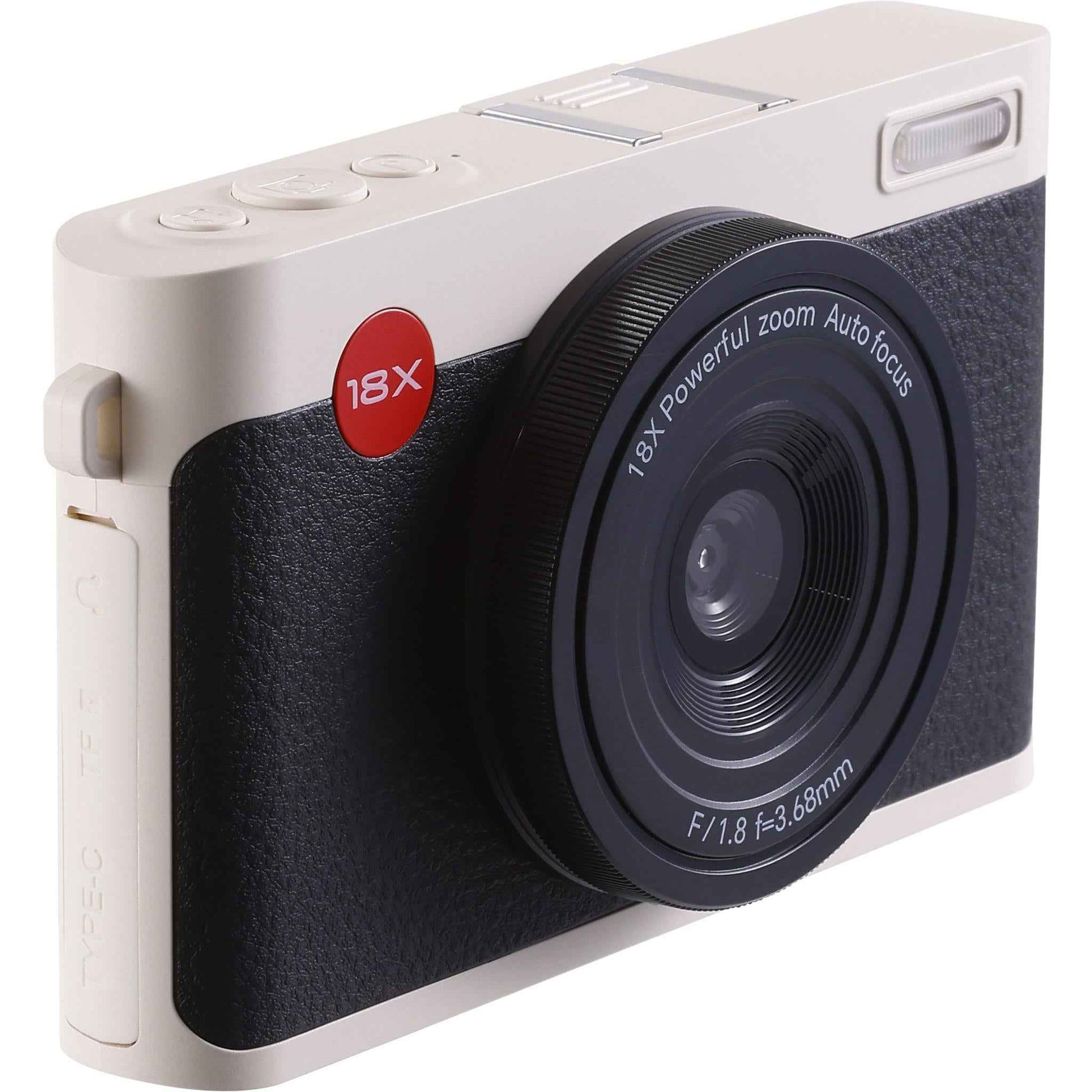 Vivitar Point and Shoot Dual Lens Digital Camera (Black/Beige)
