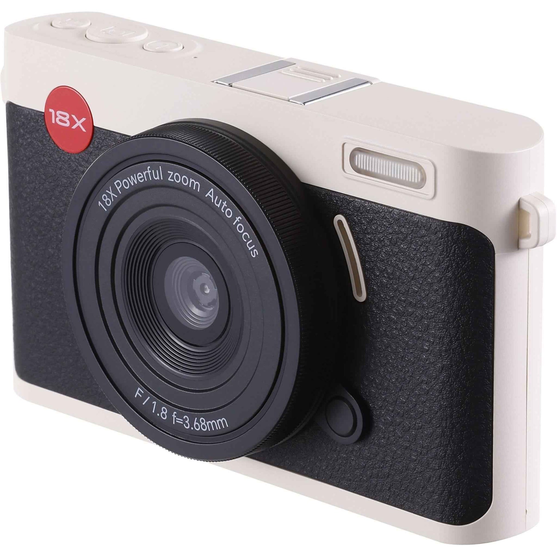 Vivitar Point and Shoot Dual Lens Digital Camera (Black/Beige)