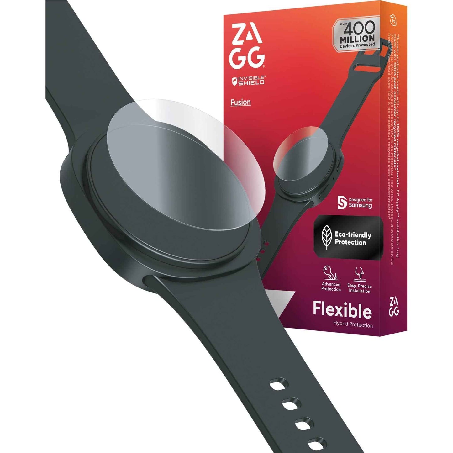 ZAGG InvisibleShield Fusion Screen Protector, Samsung Galaxy Watch8 (40mm)
