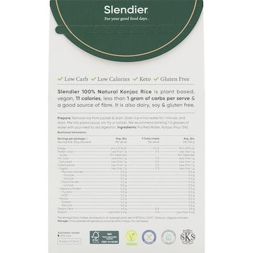 Slendier Konjac Rice Style 400g