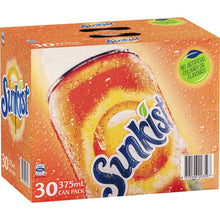 Sunkist Orange Soft Drink Cans Multipack 375ml x 30 Pack